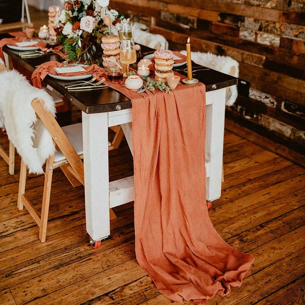 

Terracotta Napkin Burnt Orange Wedding Decor Bohemian Desert Inspired Wedding Rust Colored Wedding Orange Wedding Table Decor
