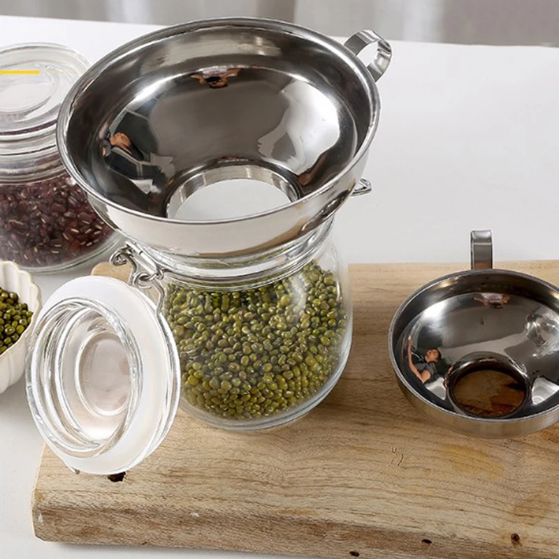 

Широкогорлая Воронка Из Нержавеющей Стали для упаковки варенья, салата, банок, консервированное масло, масло для вина, воды, инструменты