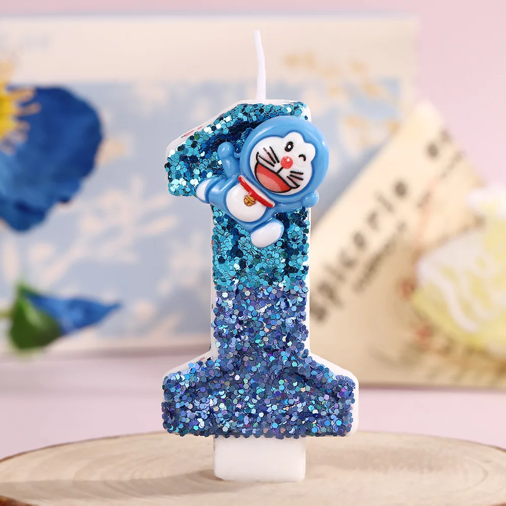 Фото Новые цифровые свечи Doraemon для Хэллоуина, поставляемые напрямую от производителя Amazon Instagram, для украшения тортов и праздничных мероприятий. №1