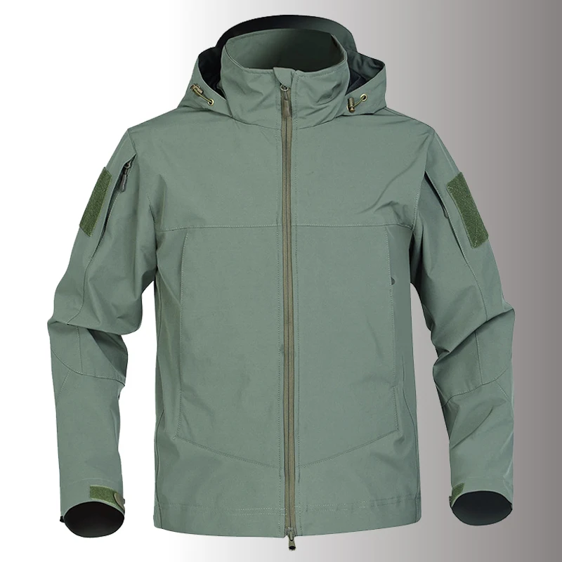 Waterproof Airsoft Military Tactical Jacket Men Spring Lightweight Hooded Softshell Army Jacket Windproof Assault Outwear Coats