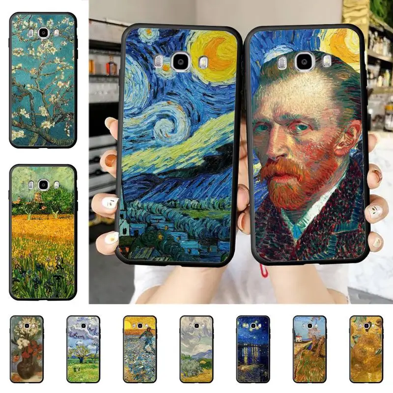 

Van Gogh oil painting Phone Case for Samsung J 2 3 4 5 6 7 8 prime plus 2018 2017 2016 core