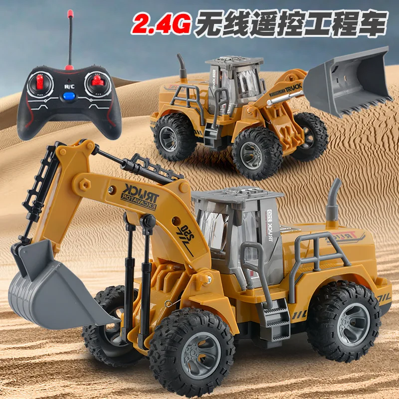 

Electric Wireless Remote Control Bulldozer Children's Educational Toys USB Charging Mining Engineering Vehicle Boys Toys Rc Car