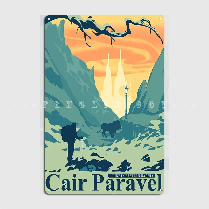 

Cair Paravel Narnia Metal Sign Cinema Living Room Designing Pub Garage Painting Décor Tin Sign Posters