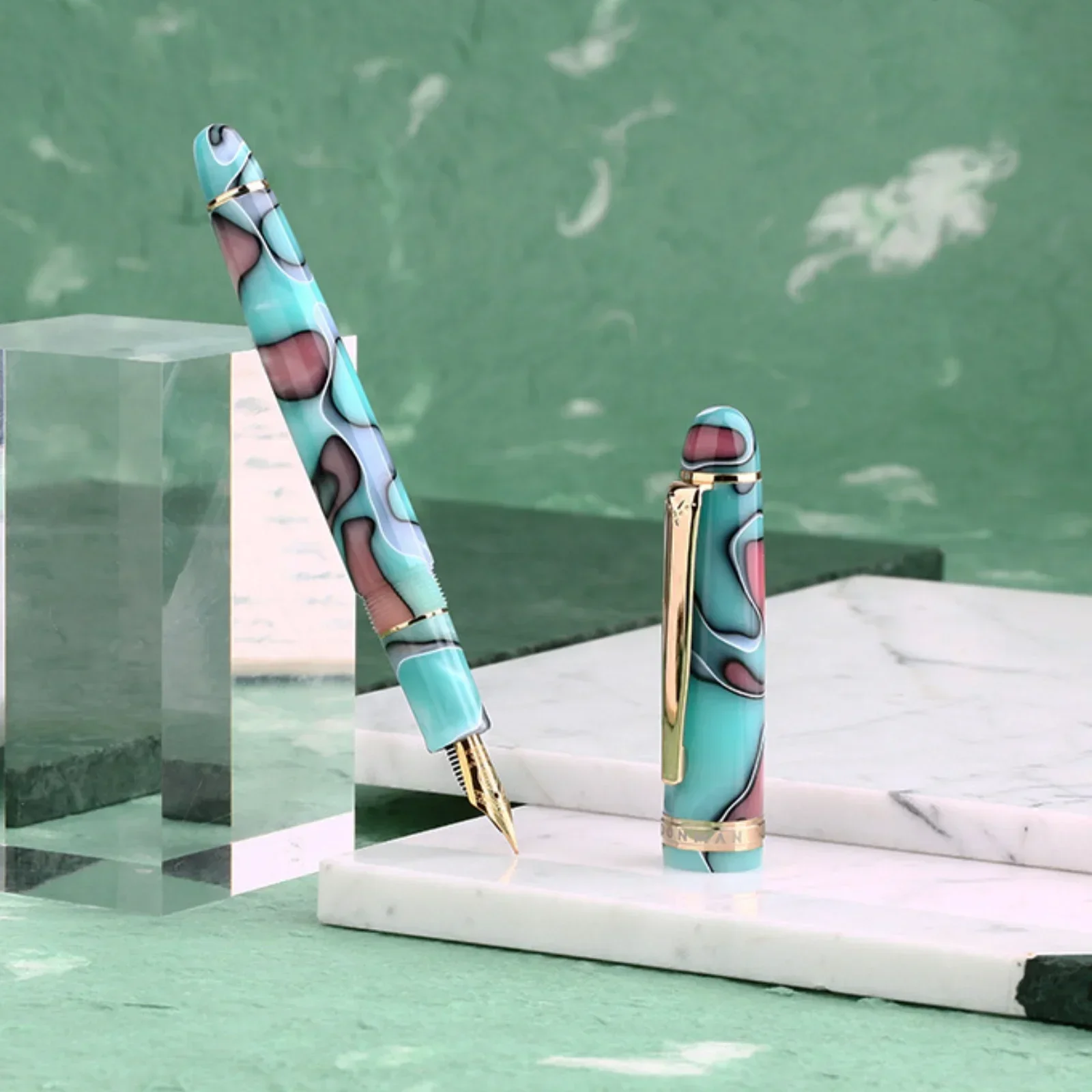 Перьевая ручка MAJOHN Camo Series S3 цветная фоторучка из смолы для взрослых школьные