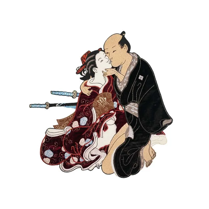 Новый японский демон бусхидо меч воина кабуки японская Броня самурая патчи с