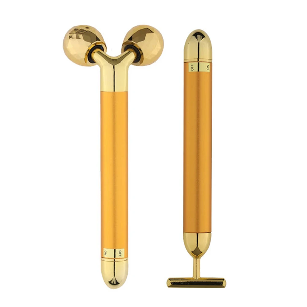 

Набор роликов для лифтинга лица 3D, Т-образный вибрирующий массажер для похудения, уход за кожей