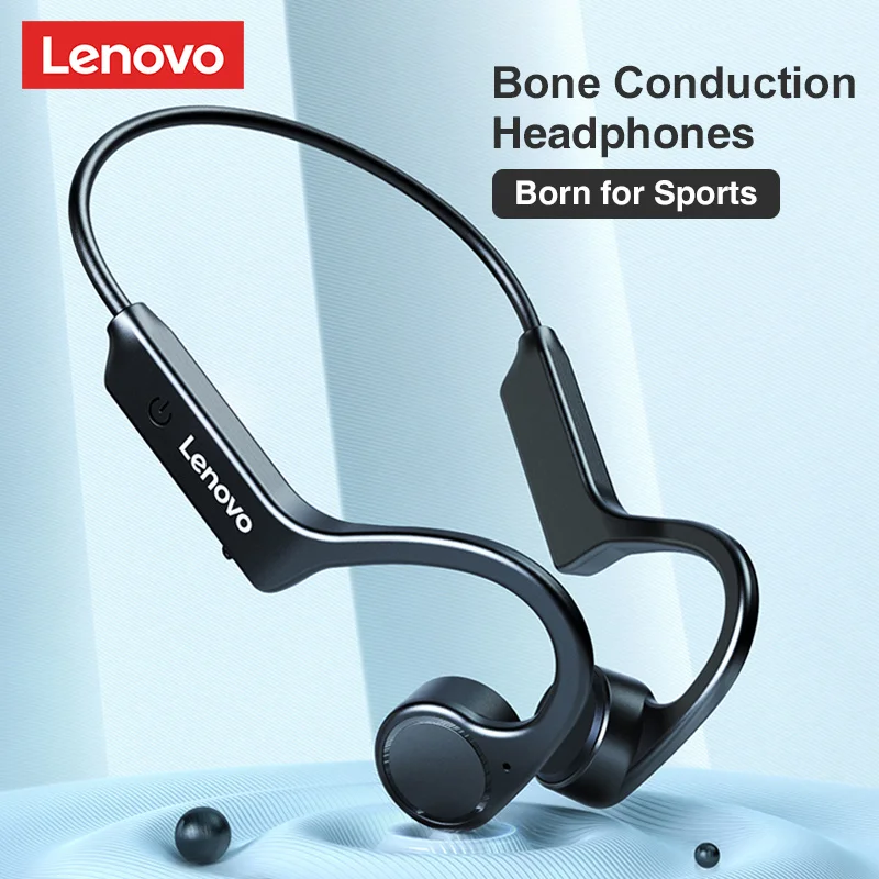 

Lenovo X4 Bone Conduction Bluetooth Earphones Sports IPX5 Waterproof Headphones 150mAh Headset Long Life Microphone Earbuds