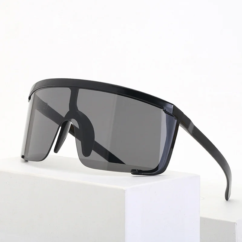 Oversized Sports Sunglasses Men 2023 Luxury Brand Windproof Rectangle Sun Glasses For Women Driving Goggles Gafas De Sol Hombre