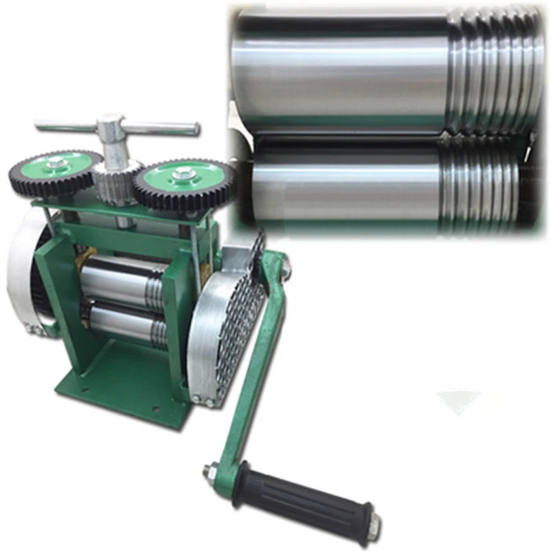 Rolling Mill Machine Assembled Jewelry Metal Wire Reducing Thickness Press Tablet Jewelry DIY Tool Stainless Alloy Manual