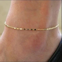 anklet for women ladies bracelet gold wild simple popular beach chain silver jewelry beach accessories chain ankle bracelet