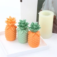 high quality stereo pineapple silicone mold handmade desktop decoration gypsum resin aromatherapy candle home decor