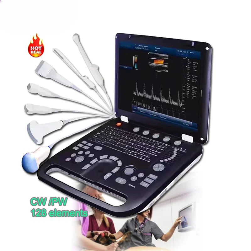 Больничный Портативный Цветной Допплер ecograph Лучшая цена 3D 4D ветеринарный