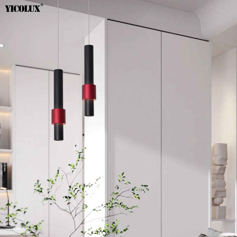 Простой современный светодиодный подвесной светильник в скандинавском стиле