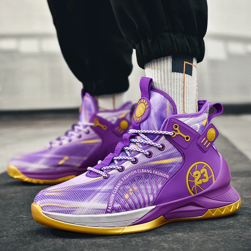 Men Sneakers Basket Shoes Women High Quality Basketball Shoe High Top Anti-slip Outdoor Sports Shoe Trainer Sneakers