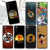 anime son goku dbz dragon ball z phone case for samsung galaxy s20 s21 fe s10 s9 s8 s22 plus ultra 5g case black tpu soft cover