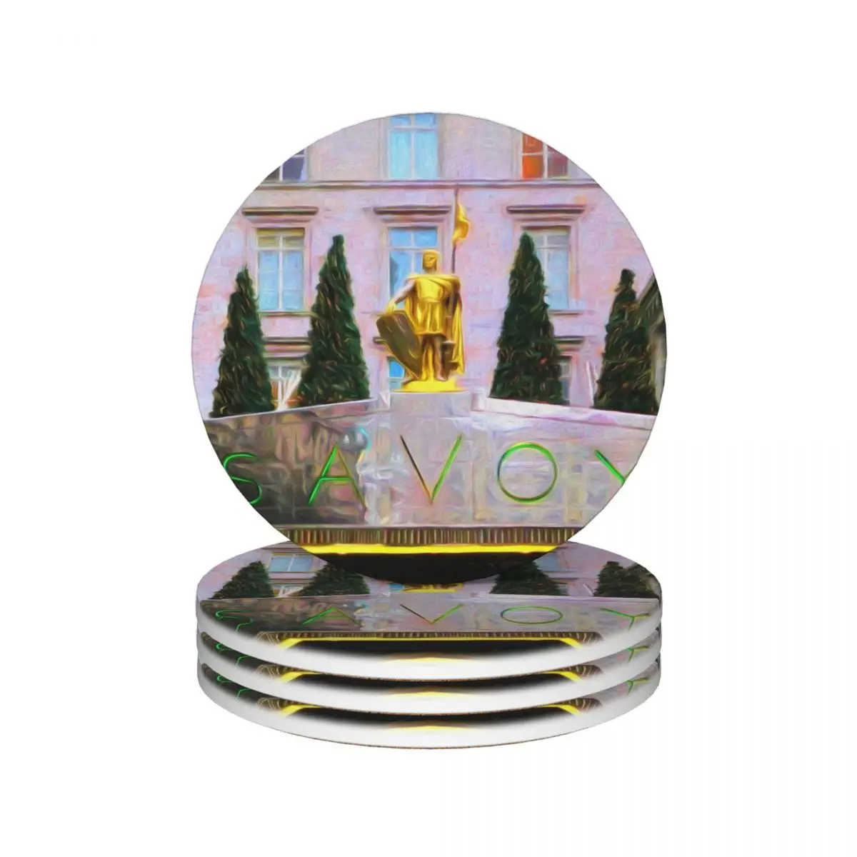 Керамические подставки London Savoy для кухонного бара (4 шт. в упаковке)