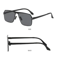 man sunglasses polarized fashion womens anti glare glasses metal frame flat eyewear uv400 nylon cycling lens driving goggles