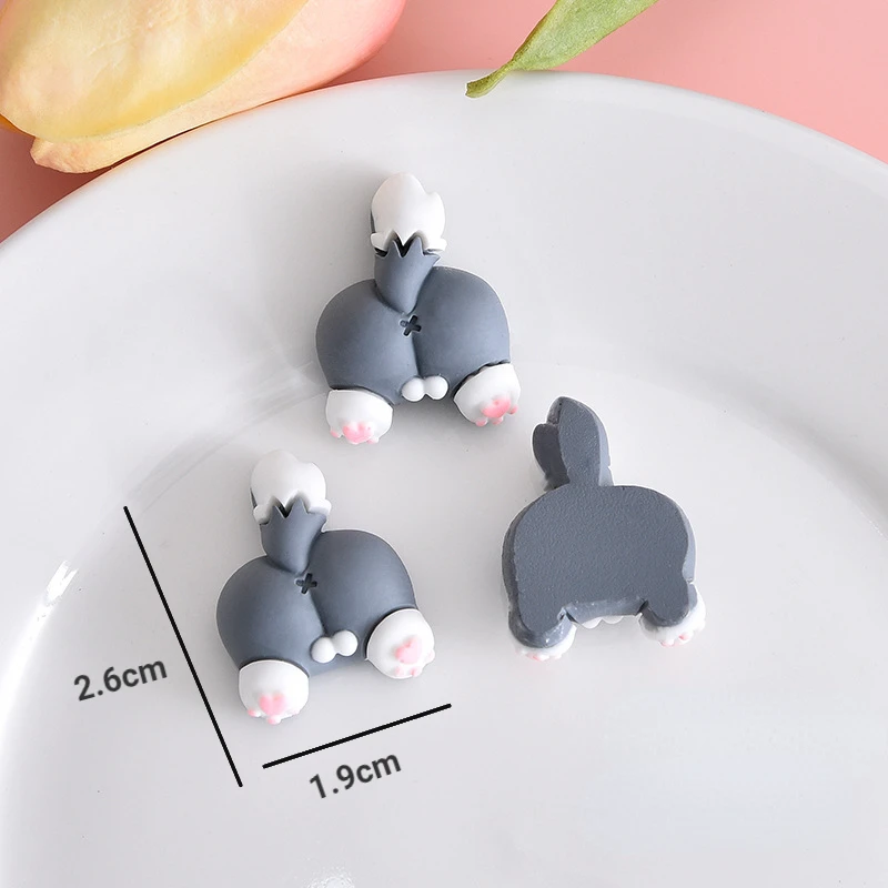 5 шт., животные, собака, кошка, голова, стык, Мультяшные персонажи, кабошон, плоские застежки, ювелирные изделия, рукоделие, бант для волос, аксессуары