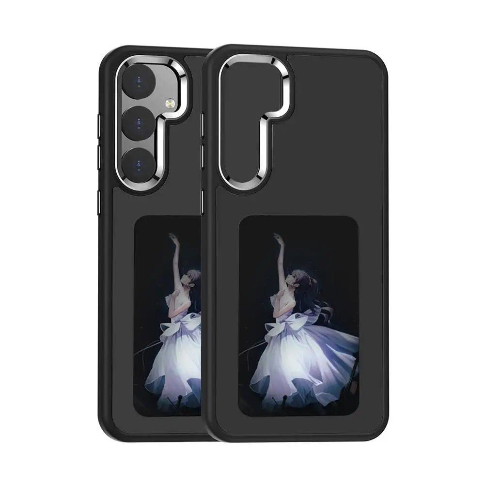 Nfc функциональный телефон для S24 Ultra Diy S Screen Phone Cover Cartoon Girl Fundas M5i4