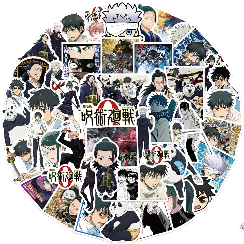 10/25/50PCS Jujutsu Kaisen 0 Anime Stickers Waterproof Decals For Skateboard Laptop Motorcycle Luggage Guitar Kids PVC Toy