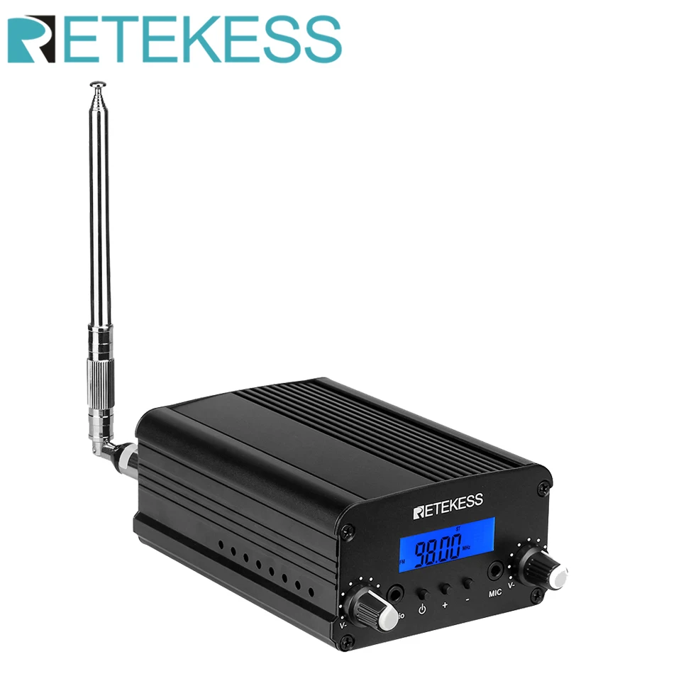 Радиостанция Retekess TR509, беспроводная, FM-трансмиттер, стерео, усилитель, AUX вход, для вождения, церковных кинотеатров Радиостанция Retekess TR509, беспроводная, FM-трансмиттер, стерео, усилитель, AUX вход, для вождения, церковных кинотеатров