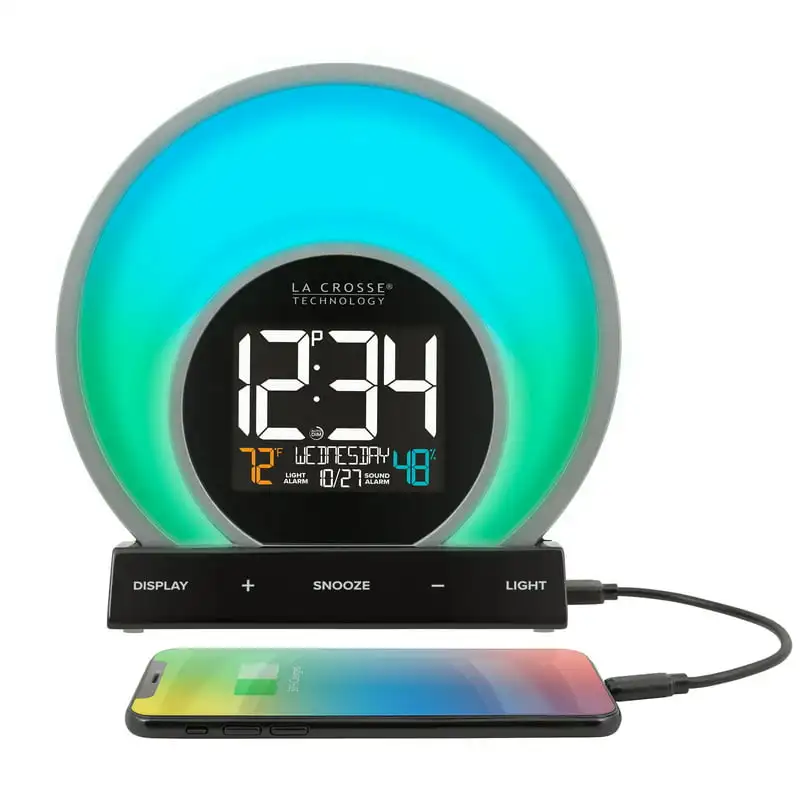 

Soluna Sunrise & Sunset Light Alarm Clock with USB charging port, C80994 Alarm clocks Desk clock Light up clock Melting clock Ho