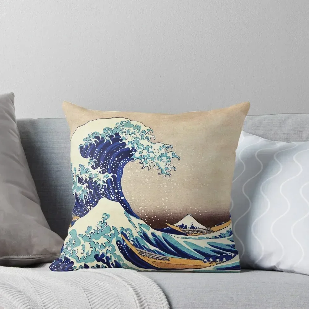 Декоративная подушка Katsushika Hokusai The Great Wave Off Kanagawa 100% полиэстер