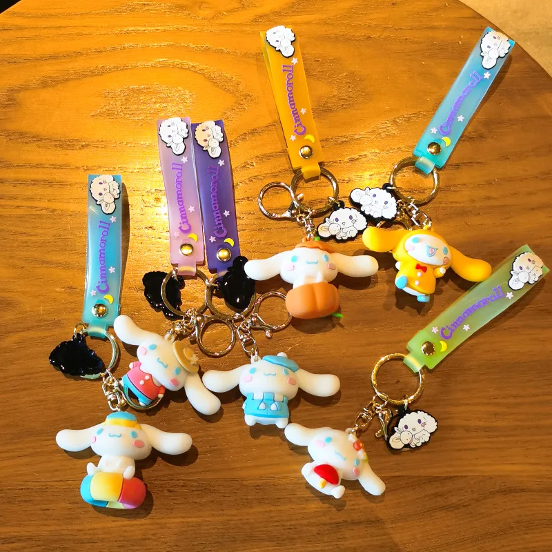 

Sanrio Cartoon Cute Kawaii Cinnamoroll Various Styles of Key Chain Pendant MINISO Doll Key Chain Pendant Small Gift