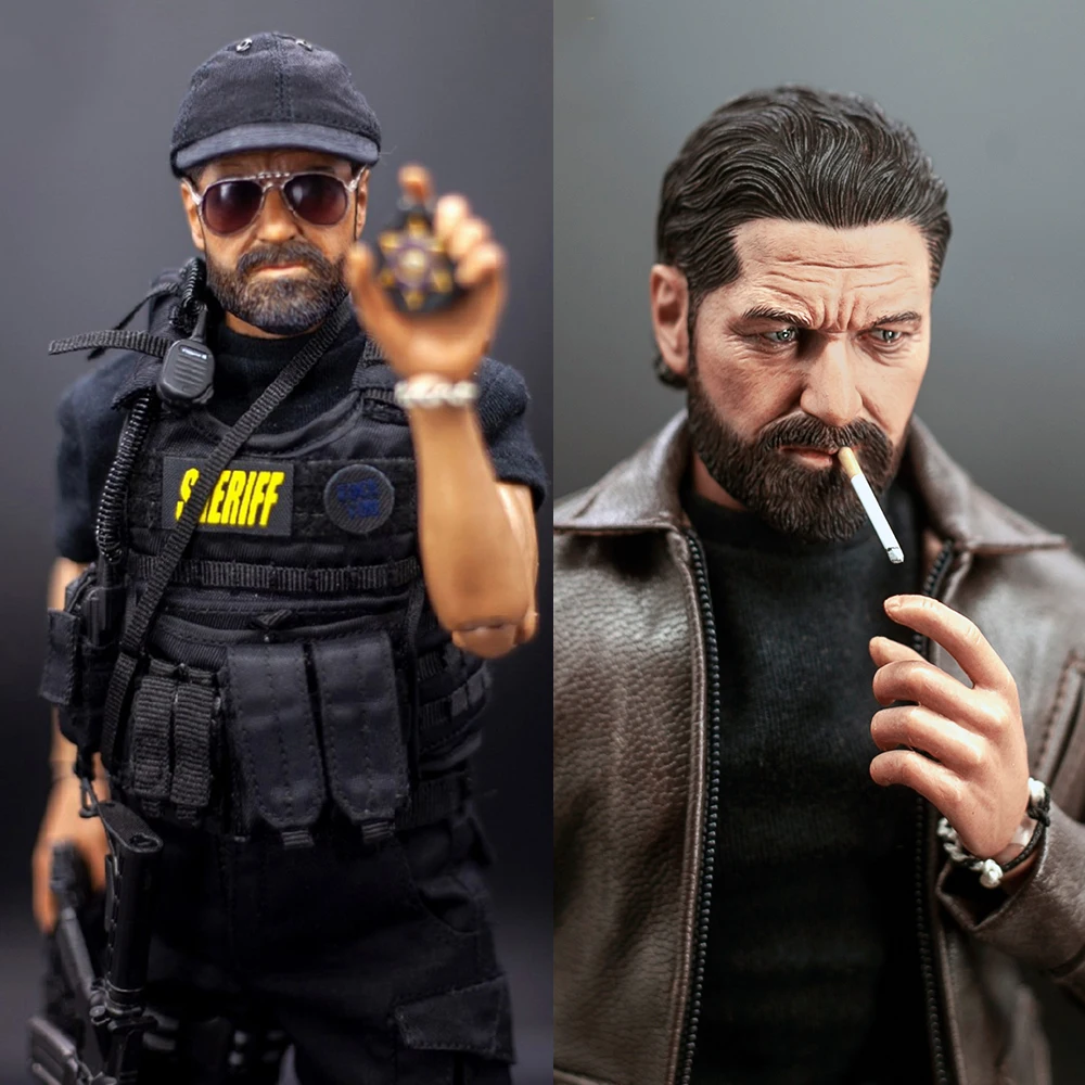 

Bbk Bbk010 1/6 Men Soldier Nick Gerard Butler Hard Boiled Keen Police Detective With Weapon Full Set 12" Action Figure Model