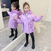 girls down coat jacket cotton%c2%a0outwear overcoat 2022 butterfly warm thicken plus velvet winter breathable childrens clothing