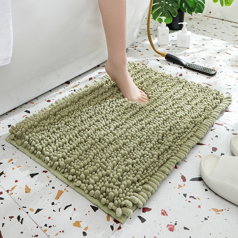 

Супертолстый сине-серый коврик для ванной