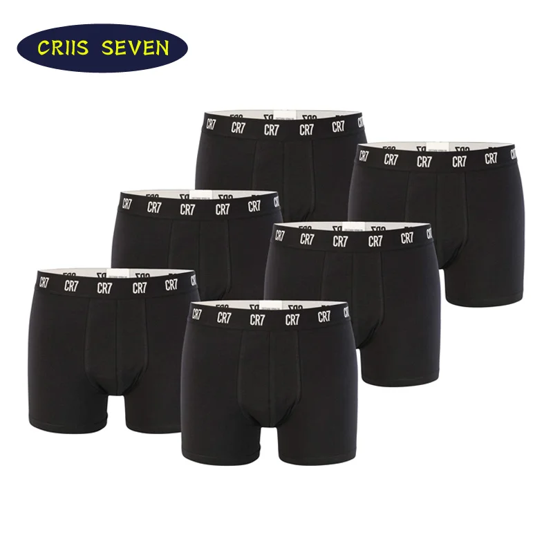 

8 pcs/ lot Men's Boxer Shorts CR7 Men Underwear Cotton Boxers Sexy Underpants Men Brand Male Panties Cristiano Ronaldo