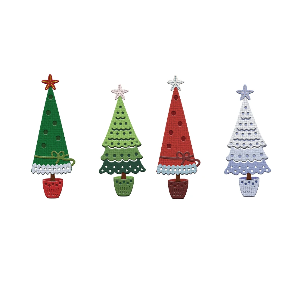 Манго Ремесло Рождественская елка в горшке Мини-тампы для резки DIY