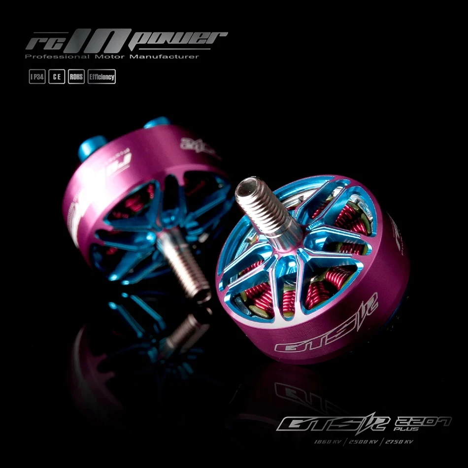 Rcinpower GTS-V2 2207 Plus 2207 2750KV 1860KV 4-6S беспроводной двигатель для радиоуправляемого дрона Fpv квадрокоптера toediy мозх