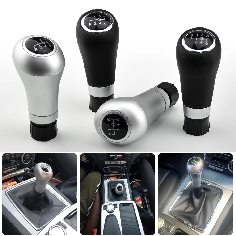

Car Styling 6 Speed Car Gear Stick Shift Knob For Mercedes Benz W203 S203 CL203 W209 W204 C204 C63 C300 C250 W207 A207 W212