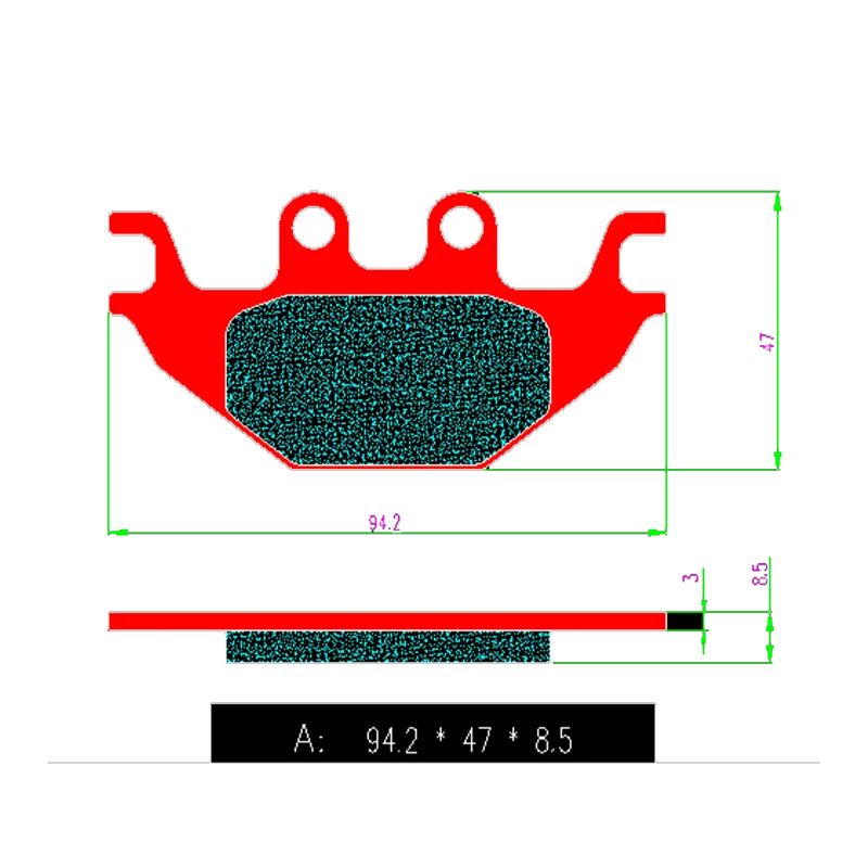 Высокая термостойкость высококачественные керамические задние тормозные