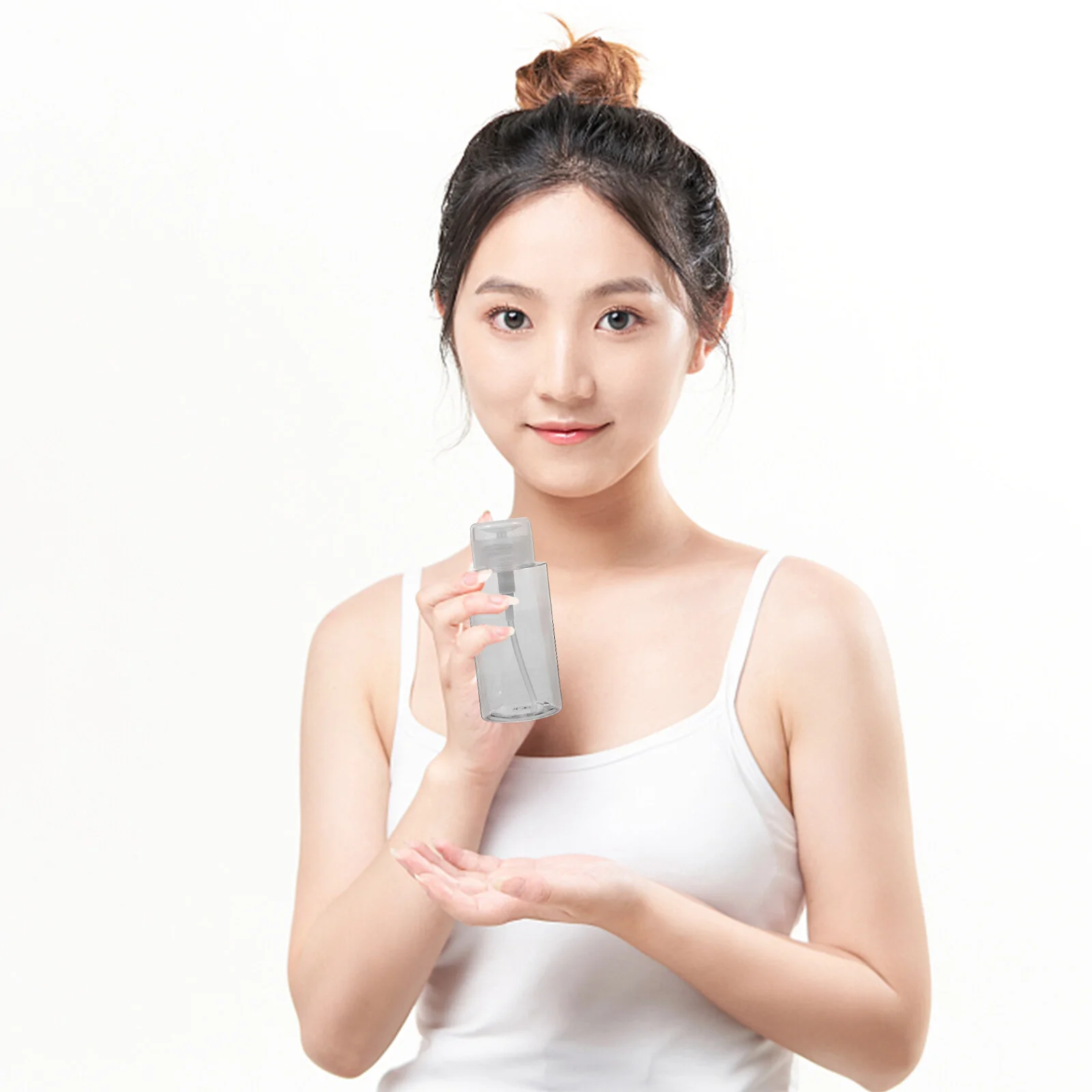 

Empty Bottle Pump Dispenser Push Travel Transparent Nail Polish