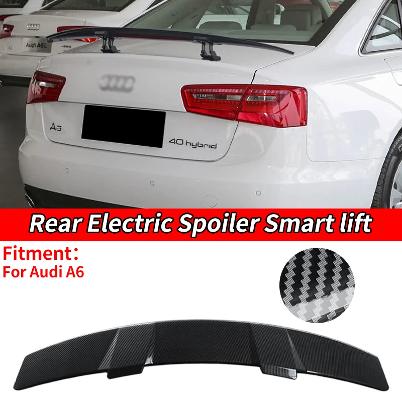 

Car Electric Rear Spoiler Wing Trunk Tail Remote Control Modification Accessorie For Audi A6L 2005 10 12 14 15 16 18 19 20 21 22