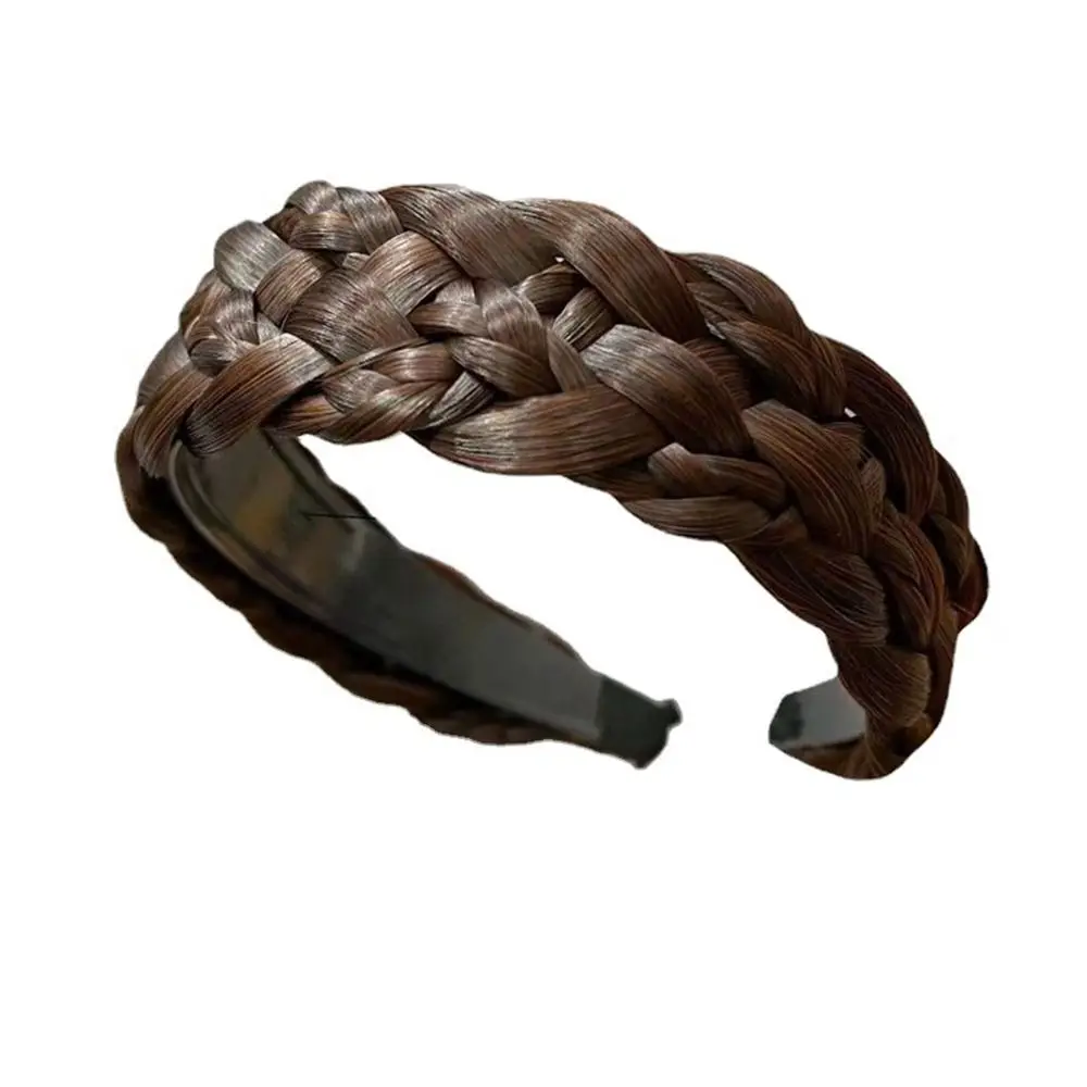 Нескользящая плетеная оплетка для лица повязка на голову широкий ободок волос