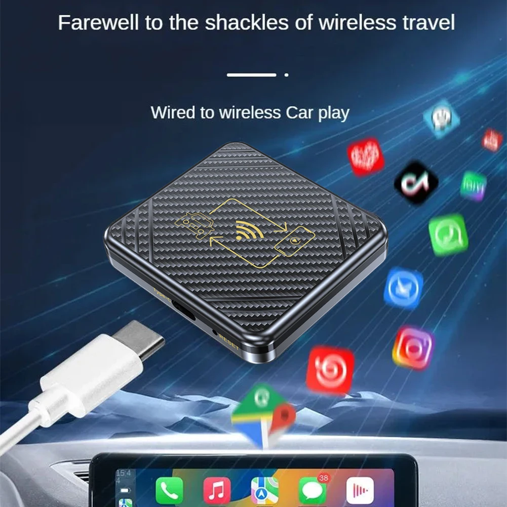Беспроводной Автомобильный Комплект Carplay AI Box Mirrorlink Android С Голосовым Управлением