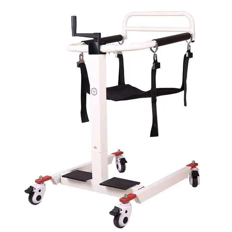 

Manual Lift Shift Machine Bed Wheelchair Transfer Lifter Chair Bed-Ridden Transport Moving Lifting for Elderly Disabled Patient