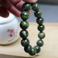 natural 100 real chalcedony green jade buddha beads bless peace round beads bracelets for woman men gift with jade bracelet