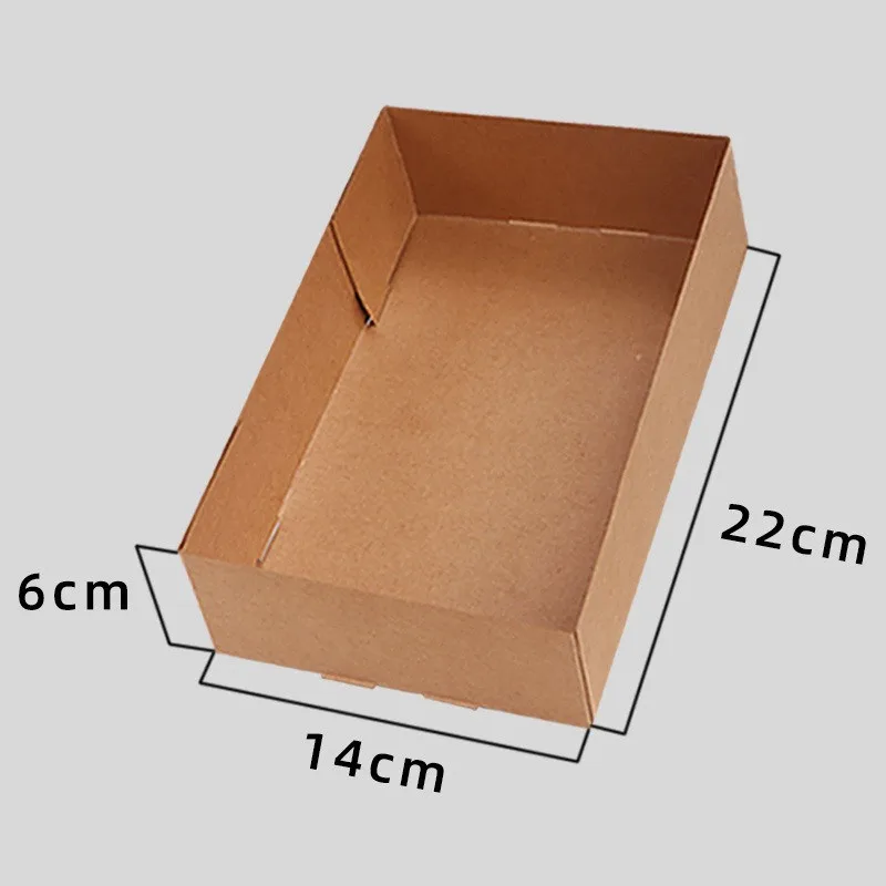 10 шт. одноразовые складные коробки из крафт-бумаги