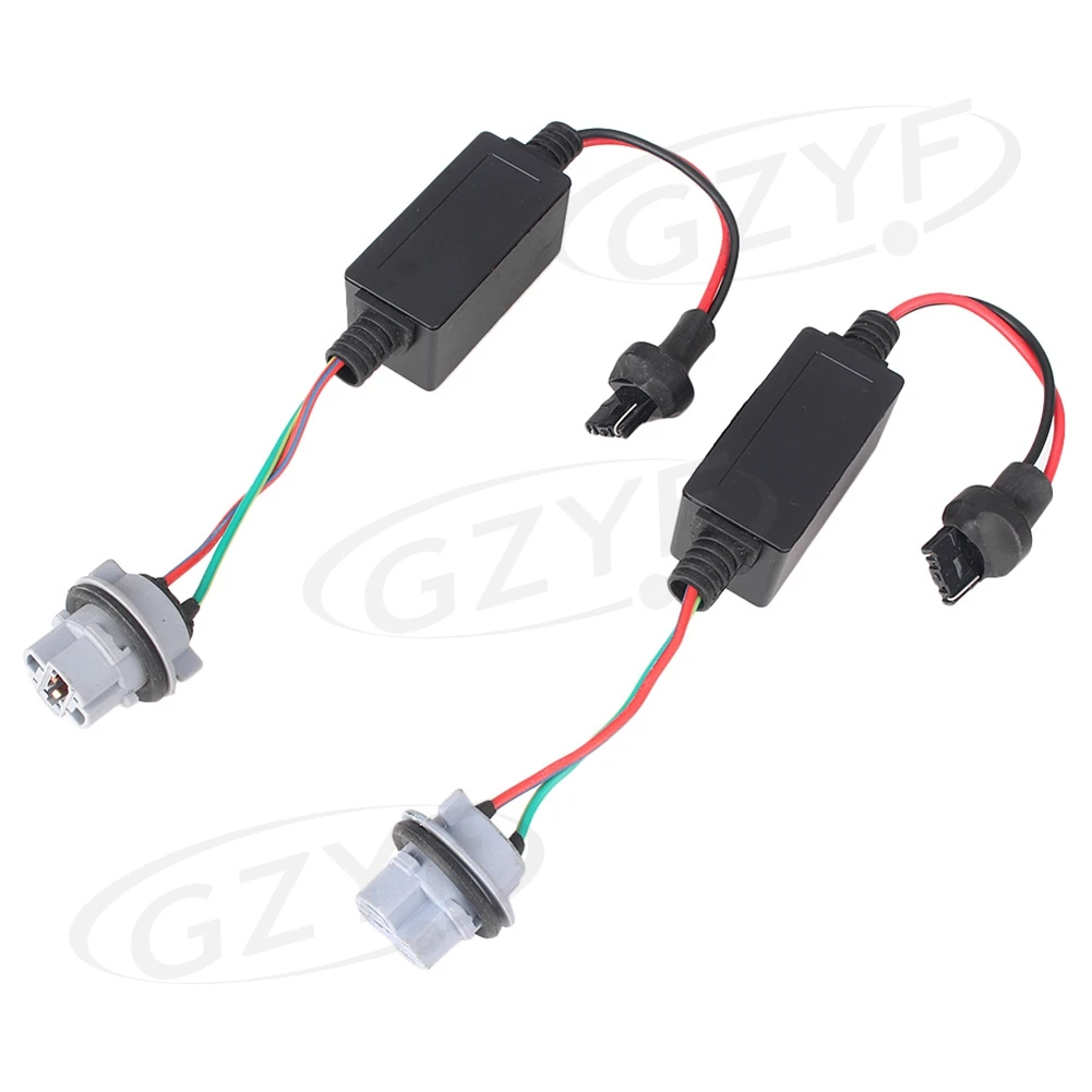 7440 светодиодный декодеры фар Canbus адаптеры безошибочный анти мерцание 2 шт DC 12V