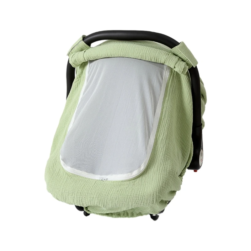 

Эластичный хлопковый навес для автокресла, дышащий чехол с удобными окнами