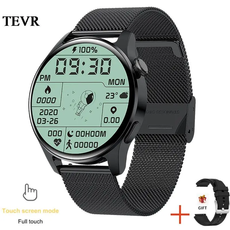 

2022 New Music Smartwatch Bluetooth Call Smart Watch Men Full Touch Screen Sport Fitness Heart Rate Watch For Huawei Android ios