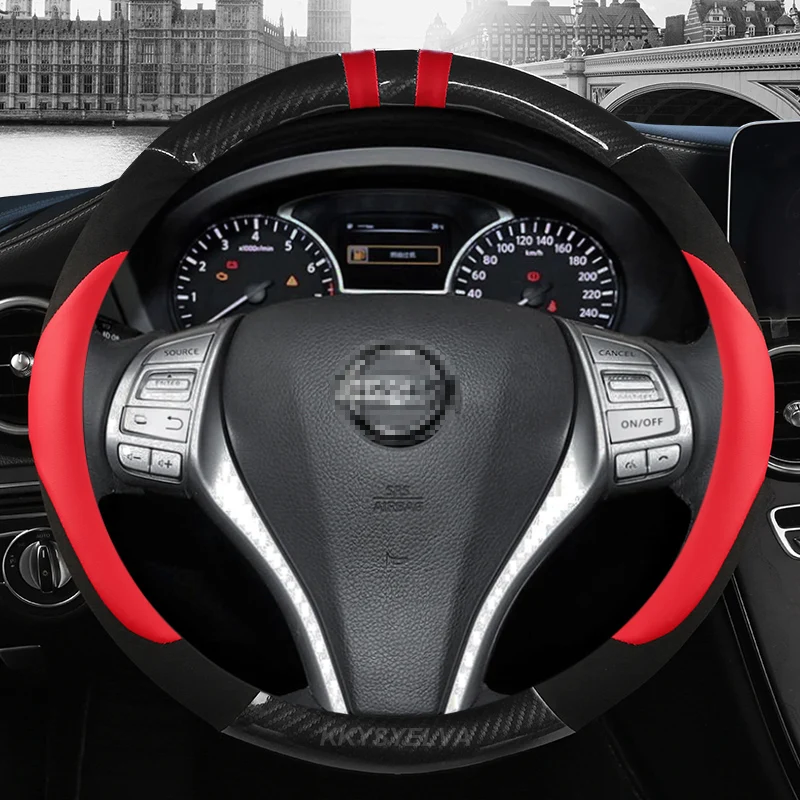 

Car Steering Wheel Cover Leather For Nissan Teana Altima 2013-2016 X-Trail QASHQAI Rogue 2014-2016 Sentra Tiida Auto Accessories
