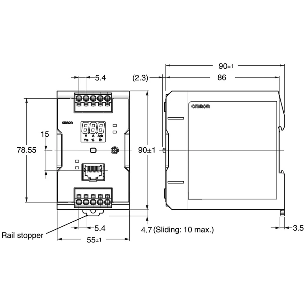 S8VK-X09024A-EIP PWR SUP 90 Вт 24DC3.75A Импульсный источник питания EIPIM