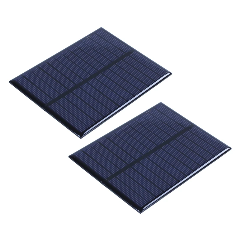 

2X Solar Panel Module For Battery Cell Phone Charger DIY Model:65X65mm 5.5V 0.6W 90Ma