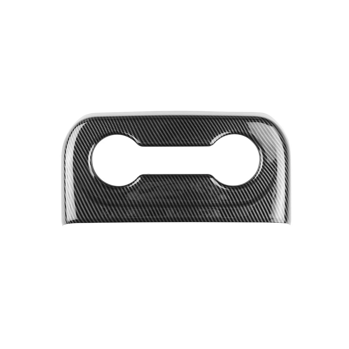

Carbon Fiber Style Rear Water Cup Frame Cover for Chevrolet Suburban 2021 2022 2023 Car Interior Decoration